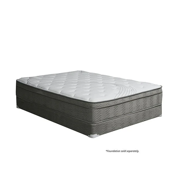 AFTON White/Gray 12" Euro Box Pocket Coil, E.King - Image 3