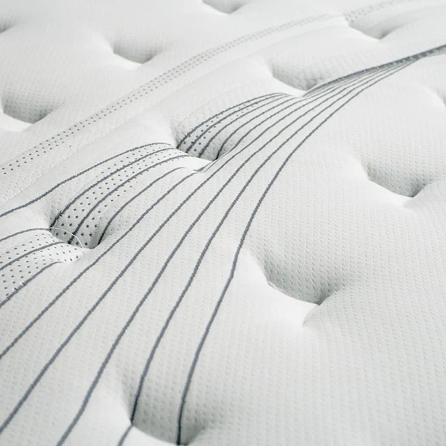 AFTON White/Gray 12" Euro Box Pocket Coil, Queen - Image 4