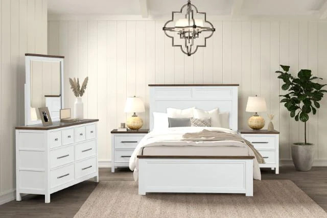 Bed Pinetop Blue & White - Image 5