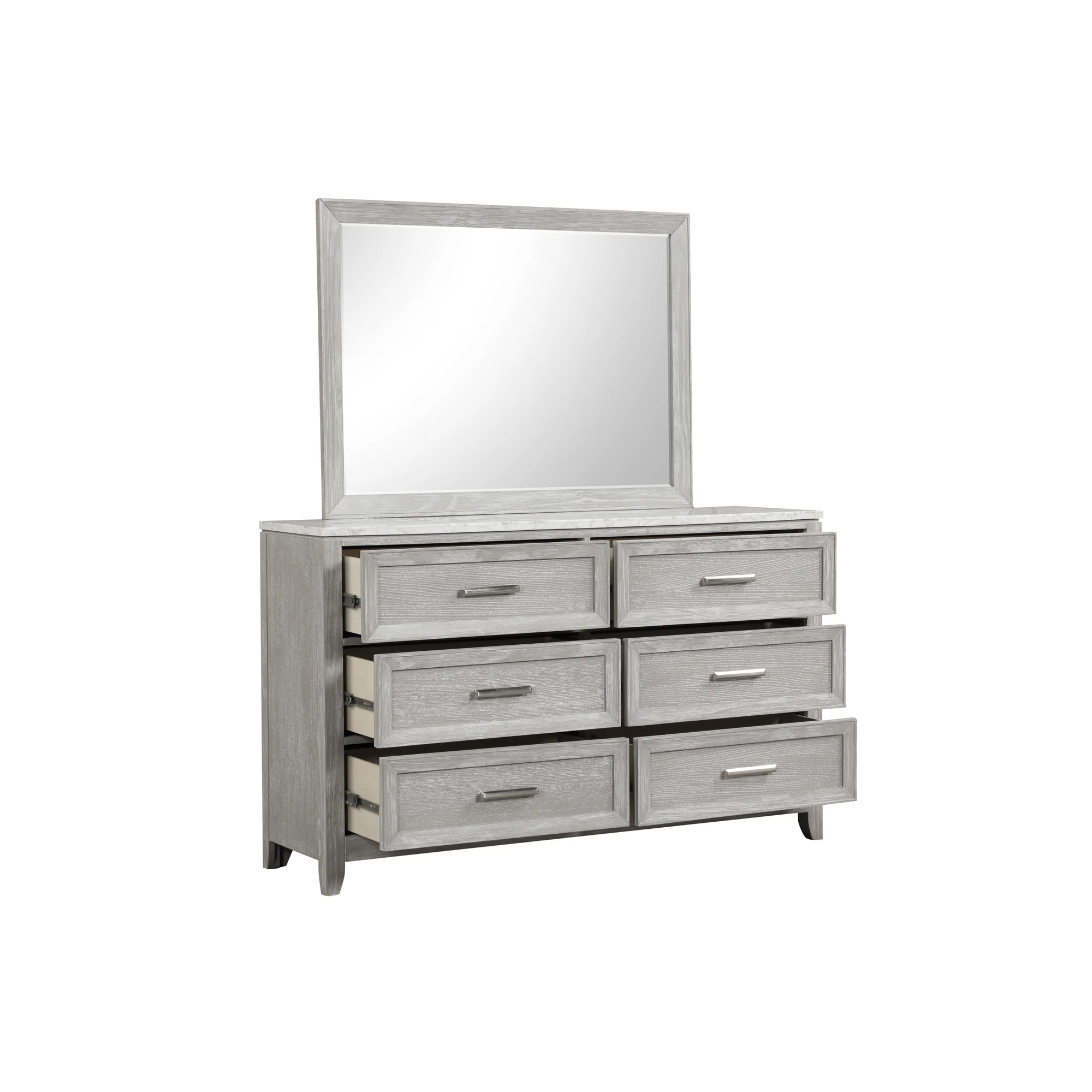 ELENA QUEEN 4 PC QUEEN SET-BED,DRESSER, MIRROR NIGHSTAND - Image 5