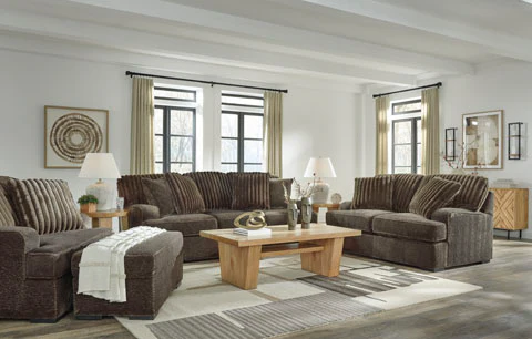 Gaucho 94" Sofa with Corduroy Design - Image 3