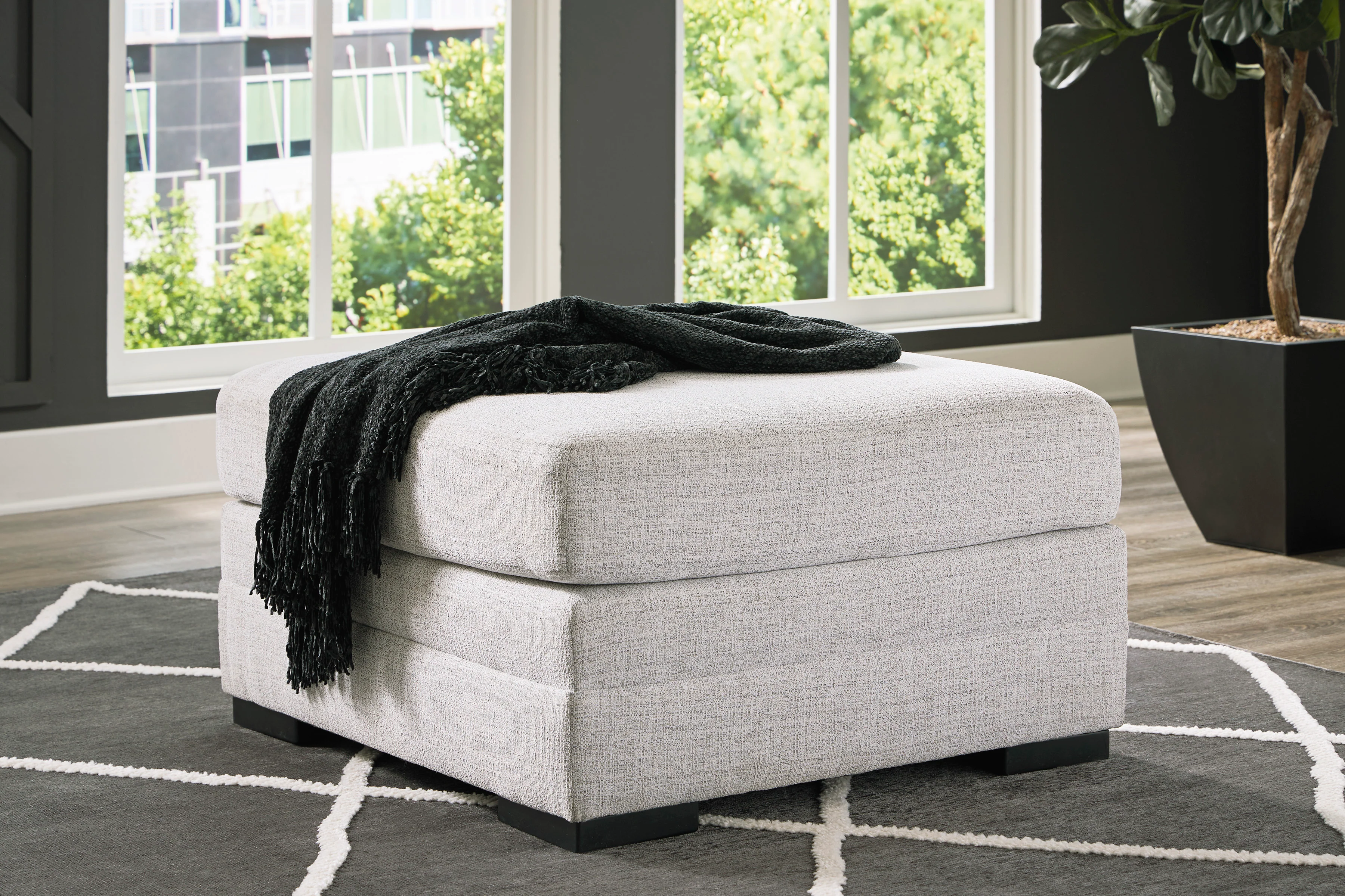 Kora Large Stone Sectional with Chaise - Image 4