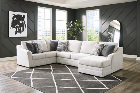Kora Large Stone Sectional with Chaise - Image 5