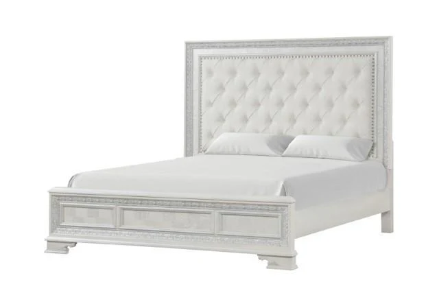 Stella Mia 4 Pc 5 Pc Queen Bedroom Set White - Image 33